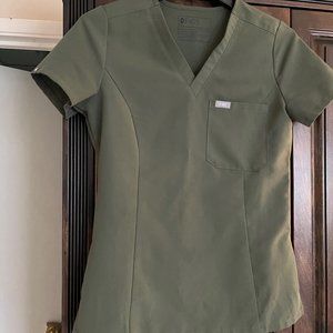 Figs Slim Catrina One Pocket Scrub Top Moss XXS